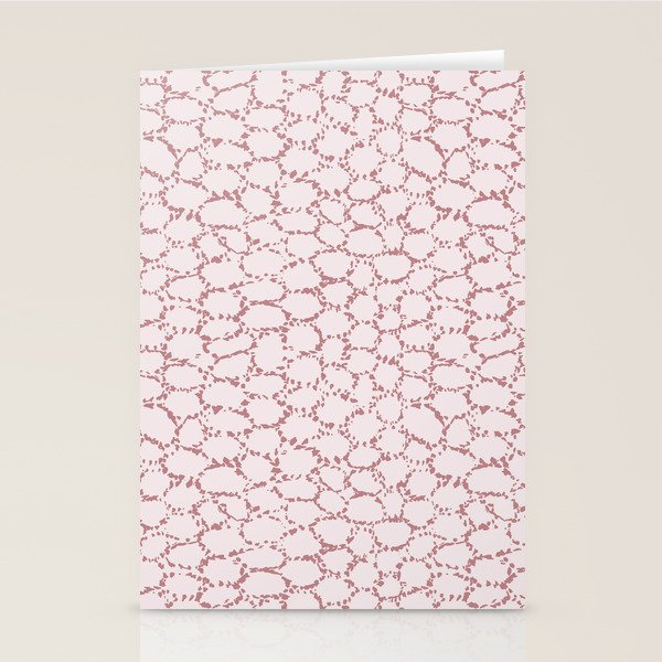 Abstract organic dots - dirty pink pattern Stationery Card Gallery Image 2