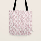 Abstract organic dots - dirty pink pattern Tote Bag Gallery Image 1