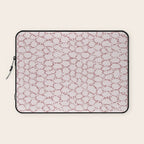 Abstract organic dots - dirty pink pattern Laptop Sleeve Gallery Image 1