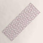 Abstract organic dots - dirty pink pattern Yoga Mat Gallery Image 1