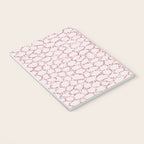 Abstract organic dots - dirty pink pattern Notebook Gallery Image 3
