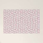 Abstract organic dots - dirty pink pattern Welcome Mat Gallery Image 1
