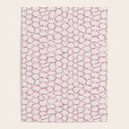 Abstract organic dots - dirty pink pattern Poster Gallery Image 4