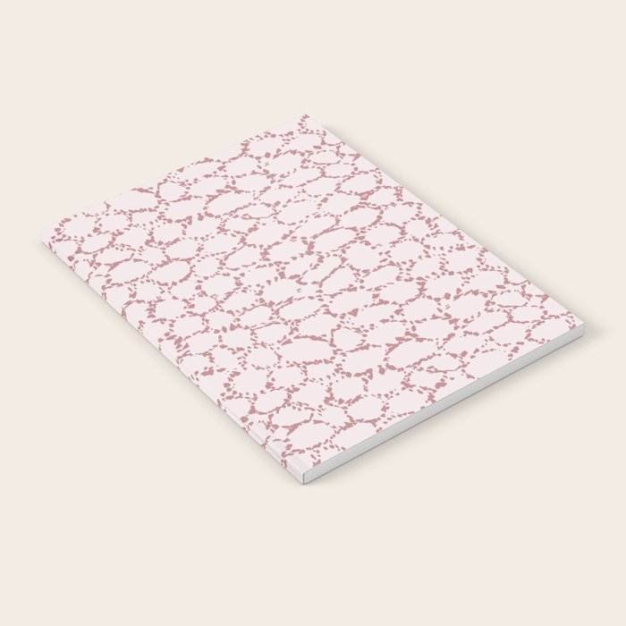 Abstract organic dots - dirty pink pattern Notebook Gallery Image 2