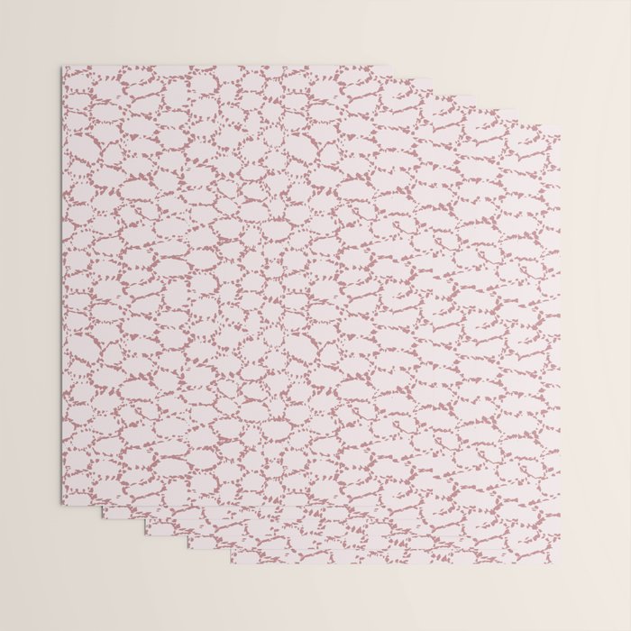 Abstract organic dots - dirty pink pattern Wrapping Paper Gallery Image 3