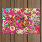 Atomic Garden - Vibrant Flowers Outdoor Rug Gallery Image 1