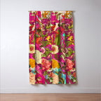 Atomic Garden - Vibrant Flowers Window Curtain Gallery Image 3