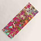 Atomic Garden - Vibrant Flowers Yoga Mat Gallery Image 1
