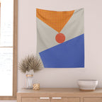 Red Circle #1 Wall Tapestry Gallery Image 2