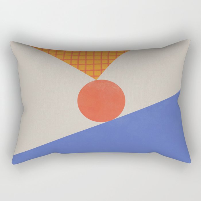 Red Circle #1 Rectangular Pillow Gallery Image 1