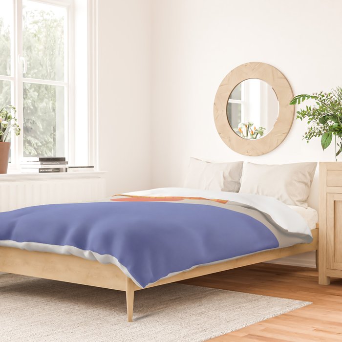 Red Circle #1 Duvet Cover Gallery Image 2