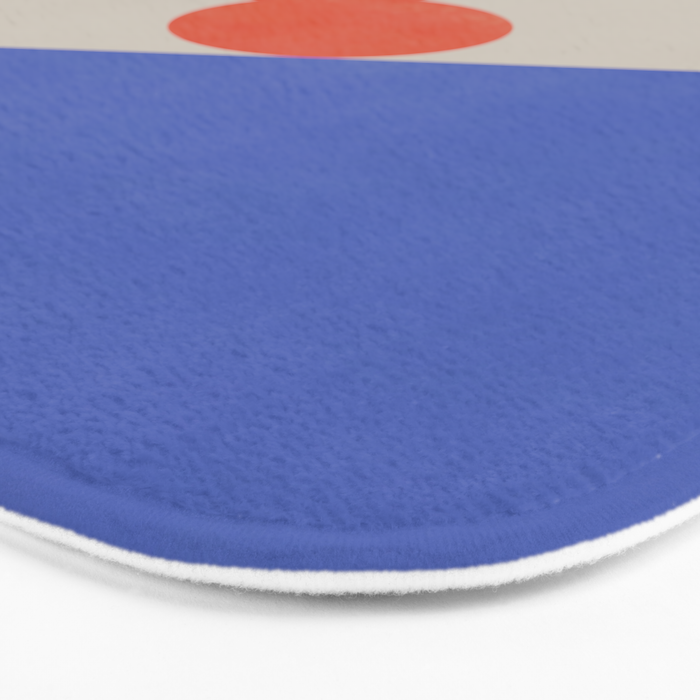 Red Circle #1 Bath Mat Gallery Image 3