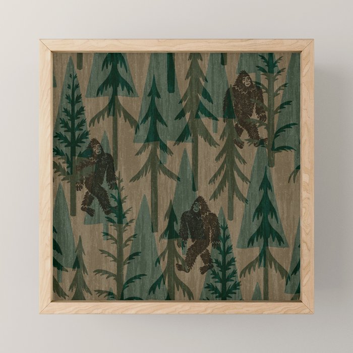 Subtle Sasquatch - Camouflage  Mini Art Print Gallery Image 1