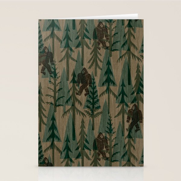 Subtle Sasquatch - Camouflage  Stationery Card Gallery Image 2