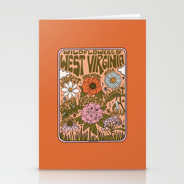 West Virginia Wildflowers Stationery Card Gallery Image 1