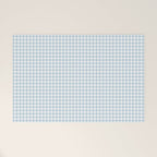Baby Blue Gingham Check Welcome Mat Gallery Image 1