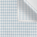 Baby Blue Gingham Check Wall Tapestry Gallery Image 3