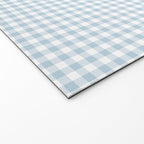 Baby Blue Gingham Check Welcome Mat Gallery Image 2