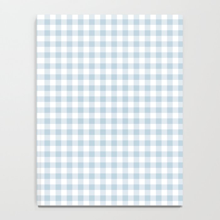 Baby Blue Gingham Check Notebook Gallery Image 4
