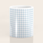 Baby Blue Gingham Check Coffee Mug Gallery Image 4