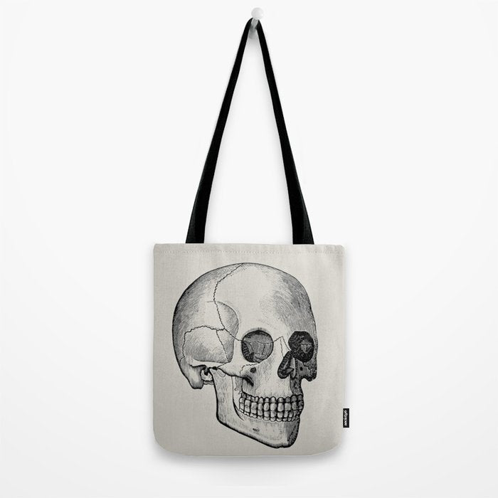 Illustrated and priced catalogue of superior surgical instruments Skull Sapine Ink Illustration Tote Bag Gallery Image 2