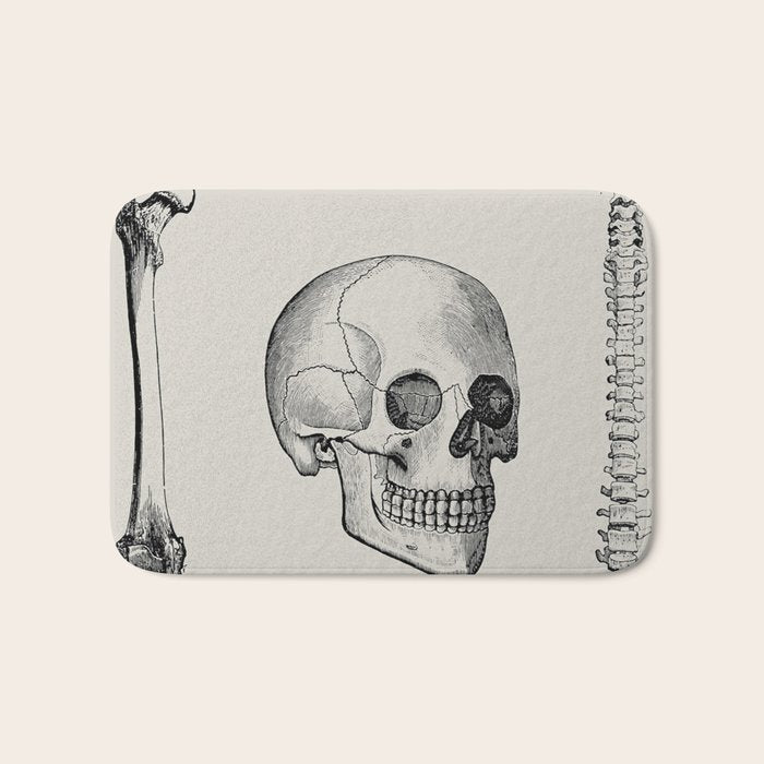 Illustrated and priced catalogue of superior surgical instruments Skull Sapine Ink Illustration Bath Mat Gallery Image 1