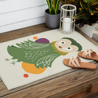 Quirky Barn Owl Outdoor Rug Gallery Image 2