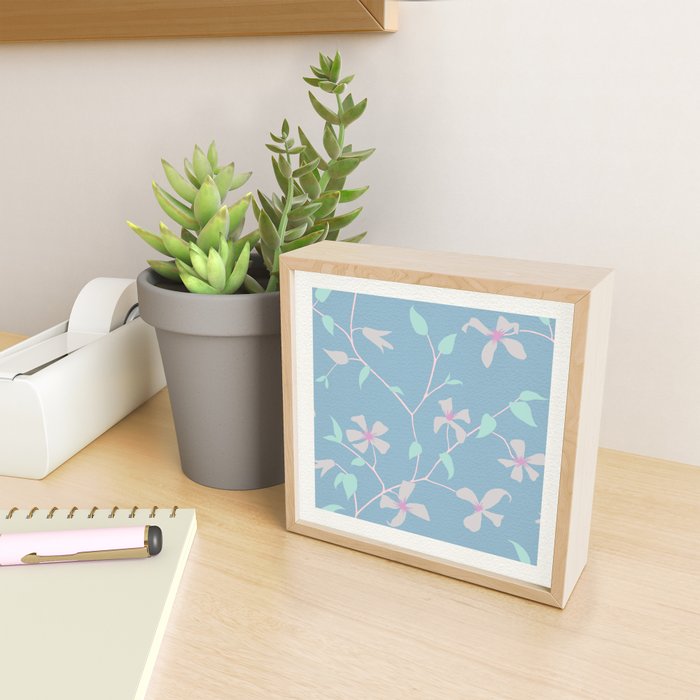 Floral Clematis Vine - Cool Summer Mini Art Print Gallery Image 2