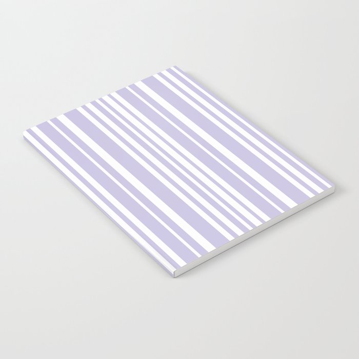 Classic Stripes XXVIII - Lilac Purple Notebook Gallery Image 1