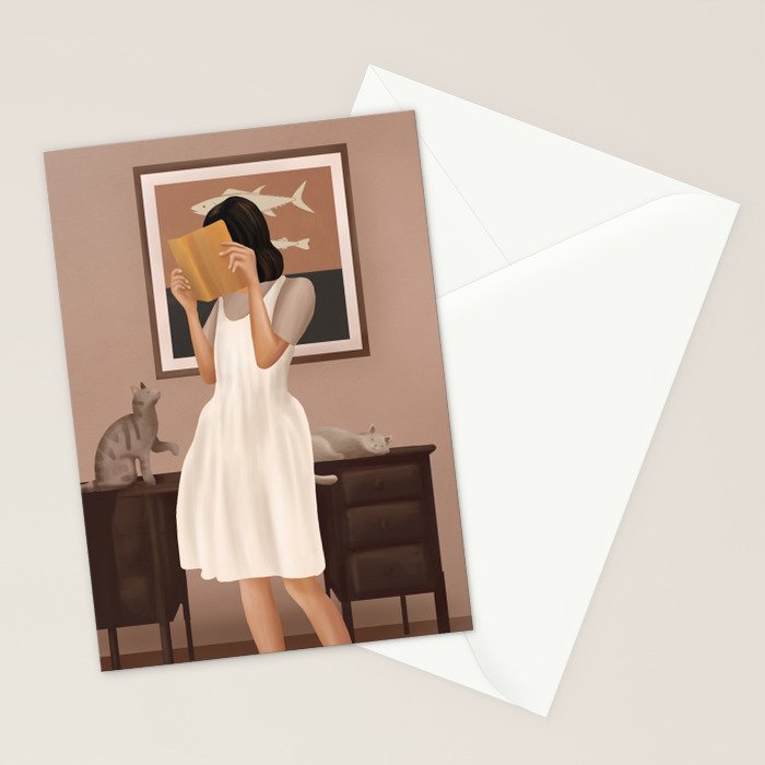 Losing Myself in a Book Stationery Card Gallery Image 2