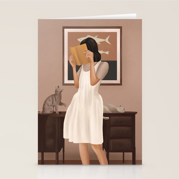 Losing Myself in a Book Stationery Card Gallery Image 1