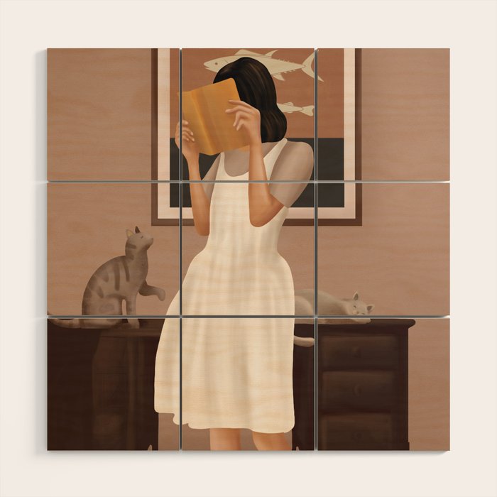 Losing Myself in a Book Wood Wall Art Gallery Image 1
