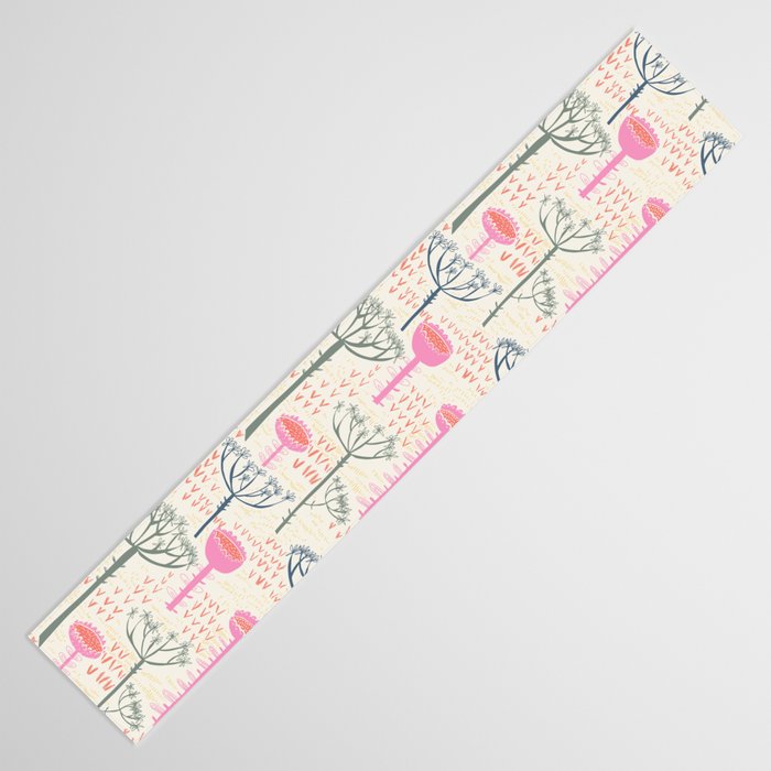 Block print scandinavian meadow Table Runner Gallery Image 3