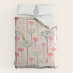 Block print scandinavian meadow Comforter Gallery Image 6