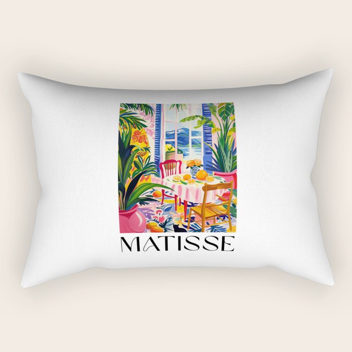 Tropical Brunch - Matisse Inspired Rectangular Pillow Gallery Image 1