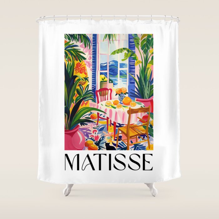 Tropical Brunch - Matisse Inspired Shower Curtain Gallery Image 1