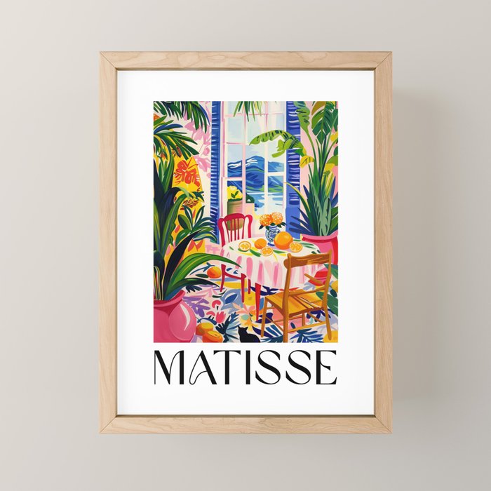 Tropical Brunch - Matisse Inspired Mini Art Print Gallery Image 1