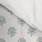 Small Distressed Block Print - Seaglass Comforter Gallery Image 4