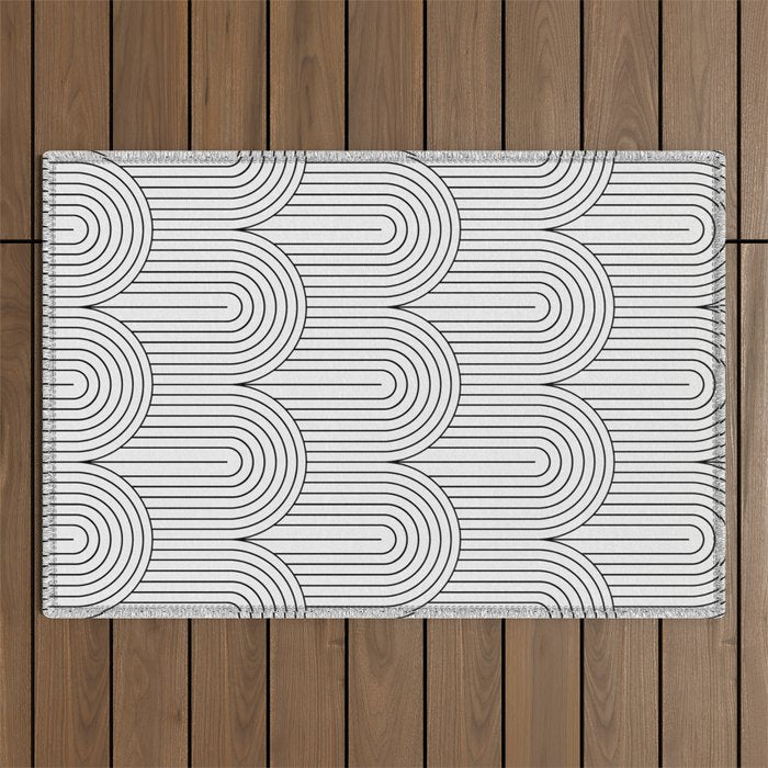 Art Deco Arch Pattern IX Outdoor Rug Gallery Image 1