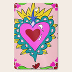 Hot Pink Sacred Hearts Cutting Board Gallery Image 1