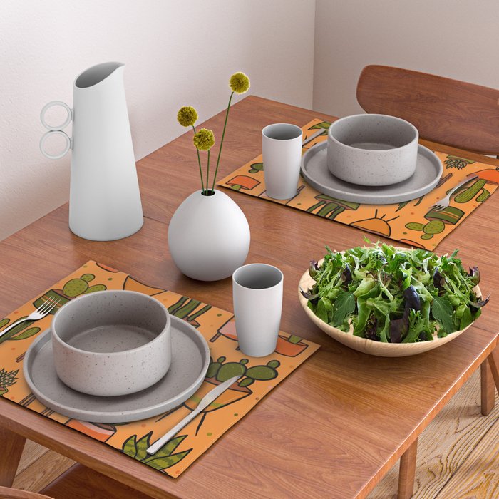 Modern Cactus Placemat Gallery Image 2