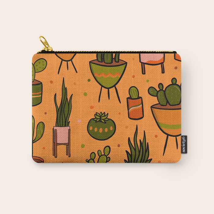 Modern Cactus Carry All Pouch Gallery Image 1