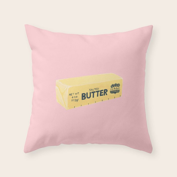 The Butter The Better Throw Pillow Gallery Image 1