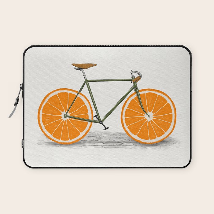 Zest (Orange Wheels) Laptop Sleeve Gallery Image 1