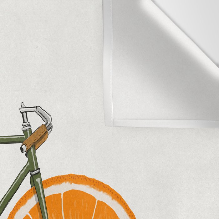 Zest (Orange Wheels) Wall Tapestry Gallery Image 3