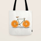 Zest (Orange Wheels) Tote Bag Gallery Image 1