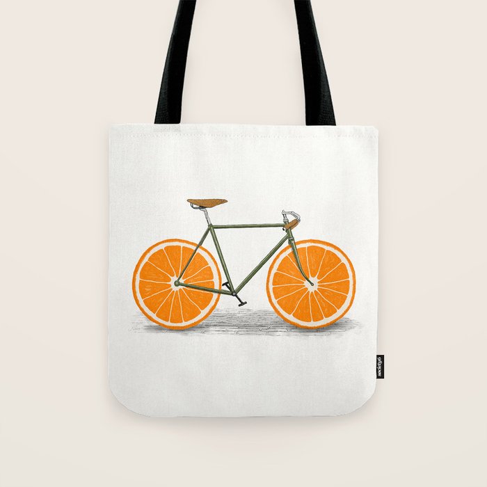 Zest (Orange Wheels) Tote Bag Gallery Image 1