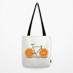 Zest (Orange Wheels) Tote Bag Gallery Image 2