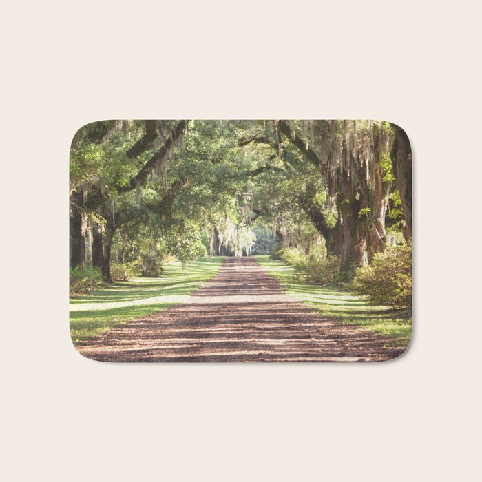 Louisiana Landscape Spanish Moss and Live Oaks Bath Mat Gallery Image 1