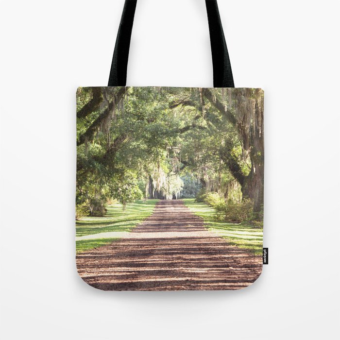 Louisiana Landscape Spanish Moss and Live Oaks Tote Bag Gallery Image 1